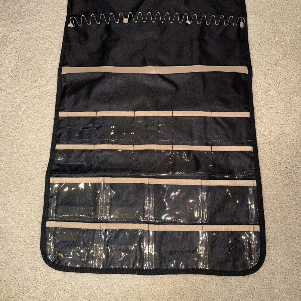 BAGSMART Hanging Jewelry Organizer with Hanger Metal Hooks Double-Sided Jewelry